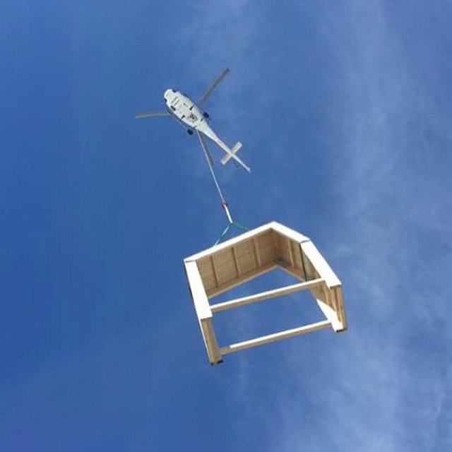 One of four pieces to a fancy utility cabin at a telecom site. Shot by Silje